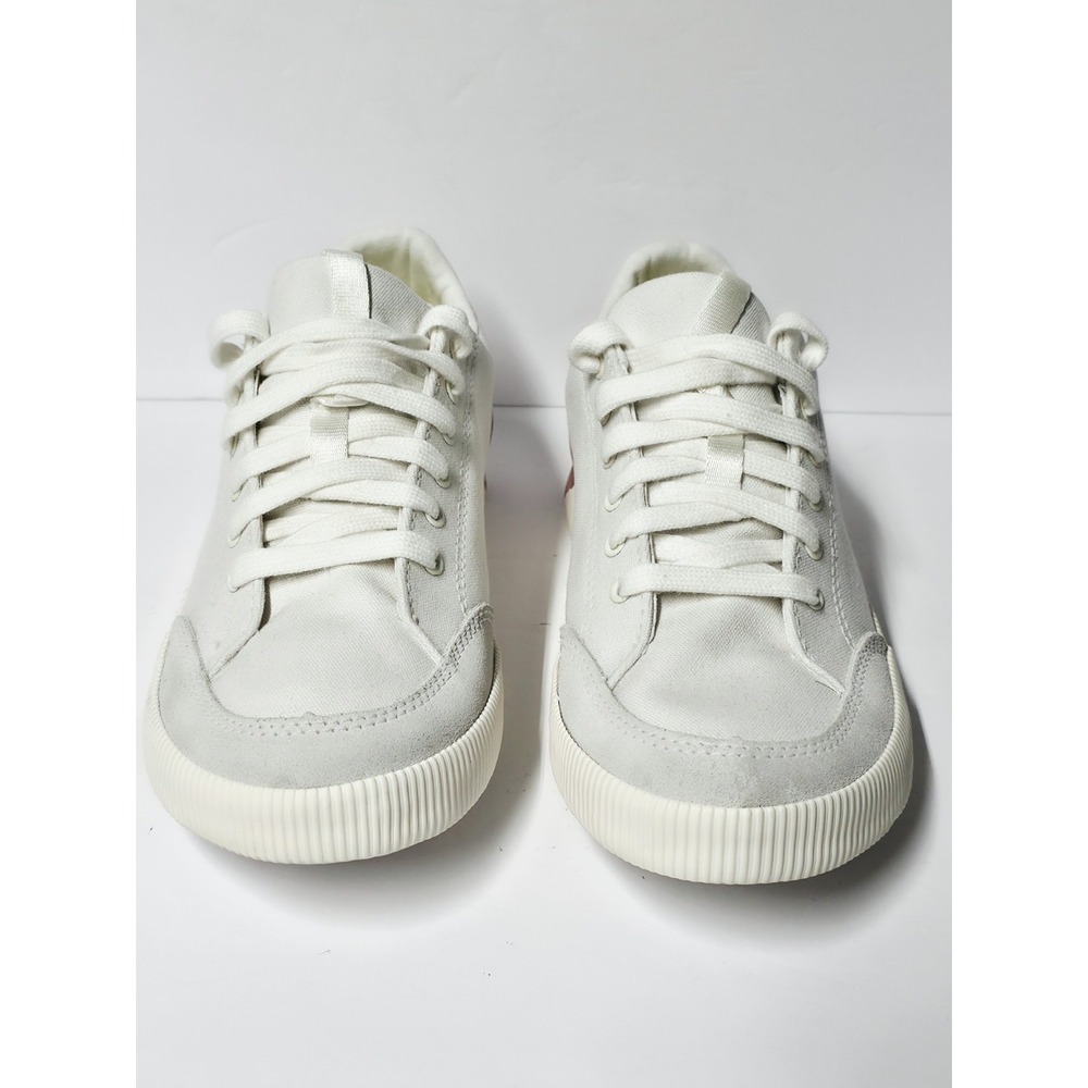 Sorel Women's Shoes 7.5 Lace Up Out N About Athletic White Pink Yellow - Picture 3 of 10